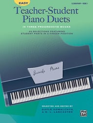Teacher Student Piano Duets Vol.1 piano sheet music cover Thumbnail